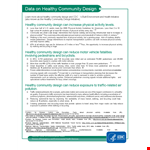 Custom Fact Sheet Template - Informative Design for Health & Community example document template