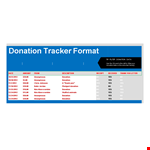 Donation Tracker example document template