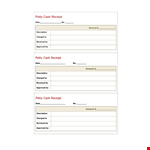 Free Cash Receipt Template | Printable & Editable example document template