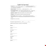 Download Loan Agreement Template - Protect Your Interest as Borrower or Lender example document template