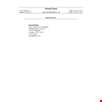 Reference Page Template - Create a Strong Office Reference Page in Columbus | Donald example document template