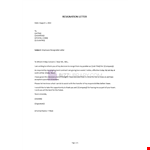 Resignation Letter Sample example document template