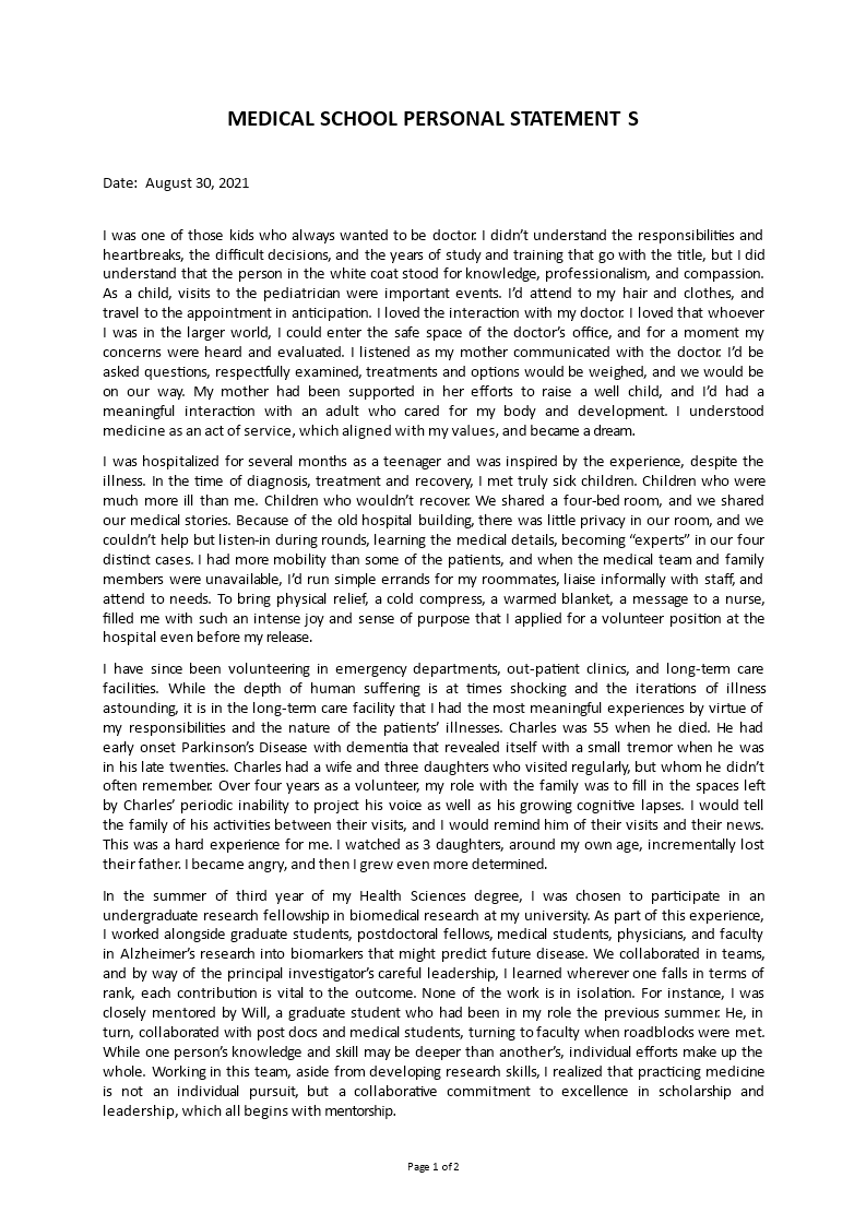 Medical School Personal Statement Example medical-school-personal-statement-example