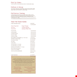 Catering Menu Proposal Sample example document template