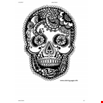 Free Printable Adult Coloring Pages Of Skull example document template