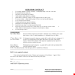 Behavior Contract Template for Students and Parents | Clearly Establish Offense Rules - Free example document template