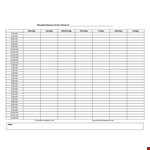 Get Organized with Our Daily & Weekly Planner Templates example document template