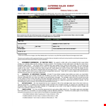 Catering Sales Event Agreement example document template