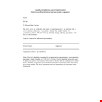 Schedulealetter example document template