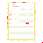 Create Delicious Recipes with Our Cookbook Template | Easy Kitchen Organization example document template
