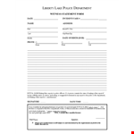 Making a Witness Statement: Police Witness Statement Form example document template