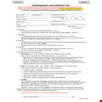 Food Requisition Form Sample example document template
