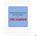 Root Cause Analysis Template example document template