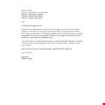 Reference Letter example document template 