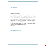 Recognition Letter for Dedication and Success example document template 