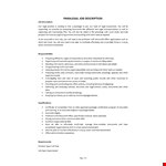 Paralegal Job Description example document template