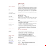Java Developer | Skills for Software Development example document template