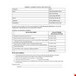 Service Bid example document template