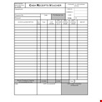 Cash Receipt Voucher Template example document template