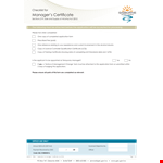 Service Manager Training Certificate | Enhance Your Skills as a Manager example document template 