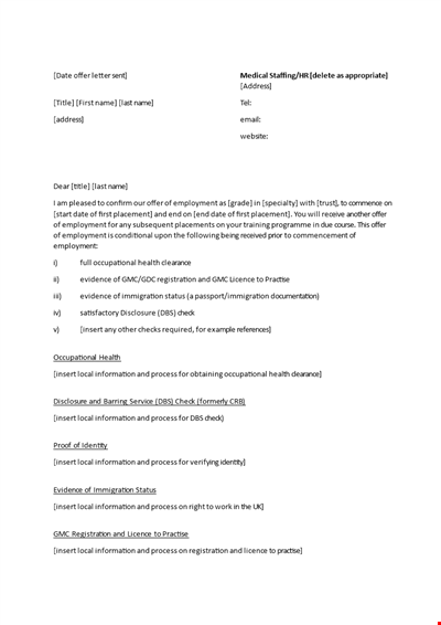Offer Letter