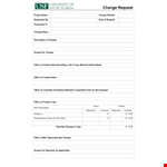Order Form Template - Project Request | Change | Effect example document template