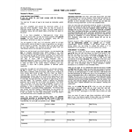 Driver's Daily Log | Track Your Driving Activities & Night Permits example document template
