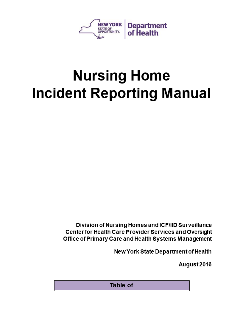 Nursing Home Incident Report nursing-home-incident-report