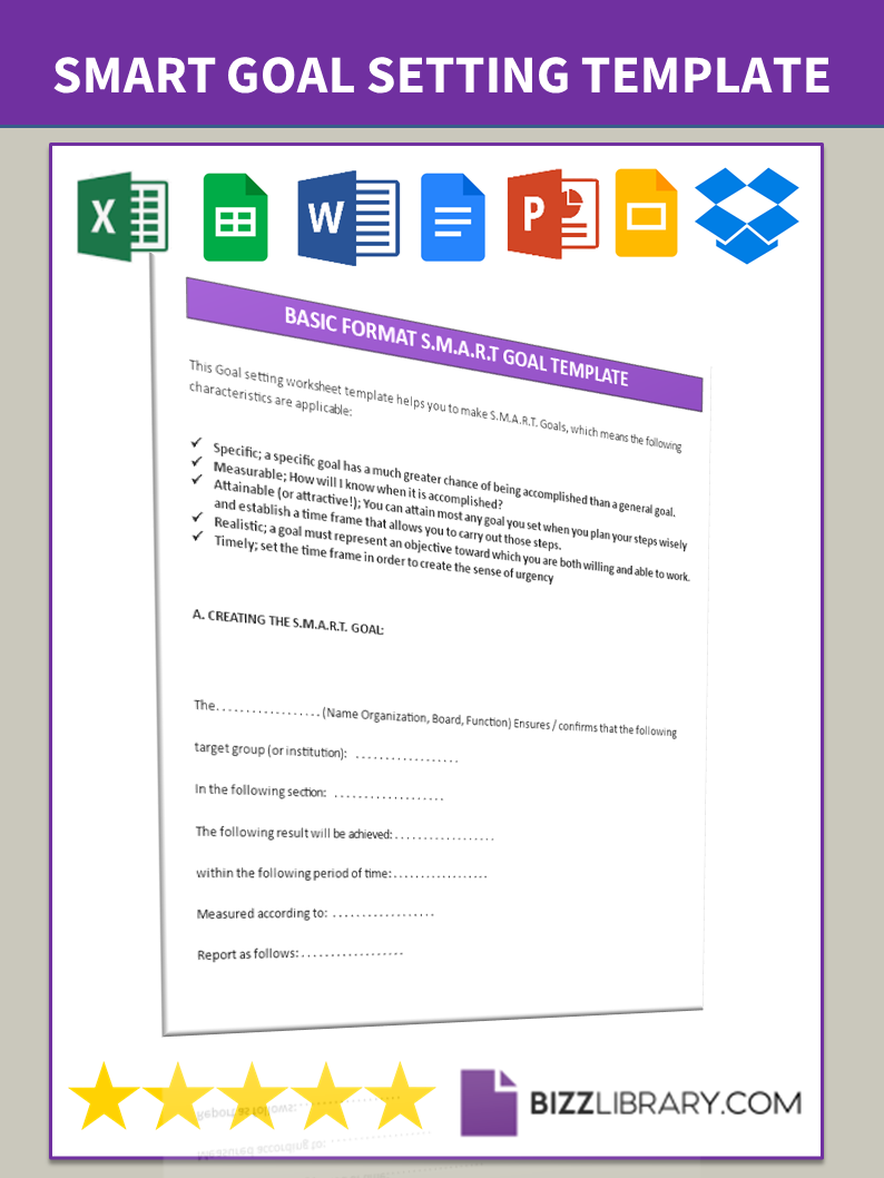 smart goal template template