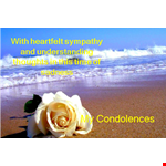 Create Meaningful Sympathy Messages with our Sympathy Message Template example document template