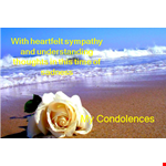 Create Meaningful Sympathy Messages with our Sympathy Message Template example document template 
