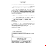 Create Your Living Will Template | State Declaration for Sustaining Procedures example document template