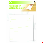 Employment Resignation Letter: Proper Notice to Inform Your Employer example document template