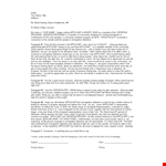 Immigration Letter for Applicant Program | Detention & Visitation Assistance example document template