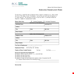 Free Employee Termination Form Sample example document template