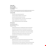 Sales Marketing Engineer Resume example document template