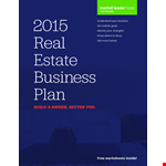 Real Estate Business Development Plan example document template