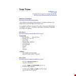 IT Networking Manager Resume - Stand Out with Strong Network Management Skills example document template