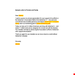 Thank You Letter - Supporting Alzheimer's Association example document template