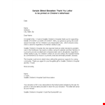 Thank You Letter to Seattle Children's Hospital Guild - Heartfelt Gratitude example document template
