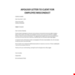 Apology letter for bad customer service example document template