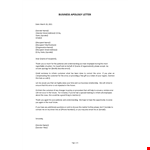 Business Apology Letter example document template