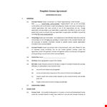 License Agreement Template - Create a Solid University Agreement | Licensor to Licensee example document template