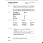 Download Resume Format for Accounts Executive | Marketing Skills | Dayjob example document template