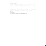 Temporary Job Resignation Letter example document template