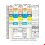 Weekly Schedule Example example document template