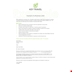 Standard Business Letter Example - Create Professional Letters example document template