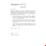 Corporate Resolution Form & Agreement | Customizable Services example document template