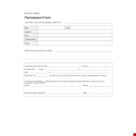 Get a School Permission Slip for Your Child - Easy and Quick example document template