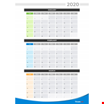January, February, March - Download Quarterly Ver Templates example document template